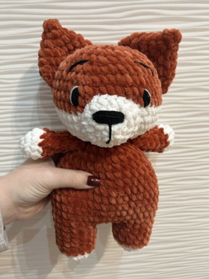 Knitted handmade doll new