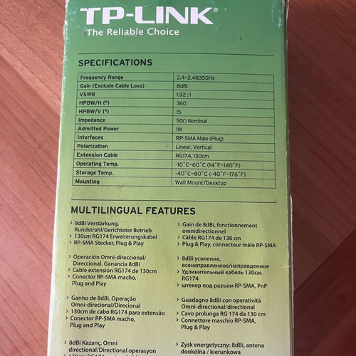 TP-LINK TL-WN722N Wi-Fi USB adapter set like new