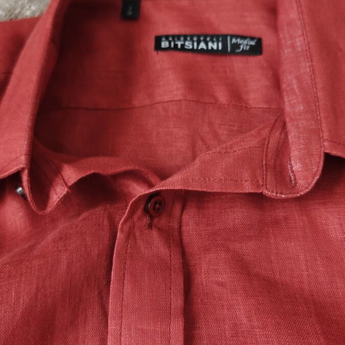 Bitsiani men's spring shirt red XL like new
