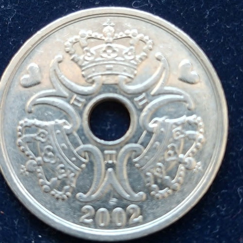 Danish 5 Kroner Coin 2002 like new