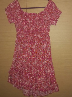Mayoral floral dress size 16, fuchsia pink