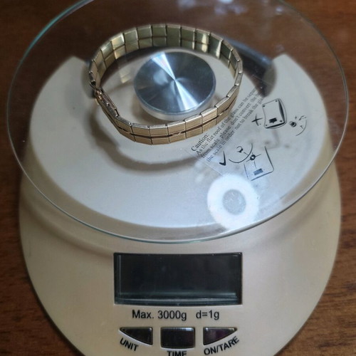 Vintage Amer KJ Rolled Gold Cuff Bracelet used