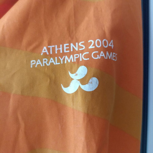 Adidas Collectible Windbreaker Jacket Athens 2004 Paralympic Games medium used