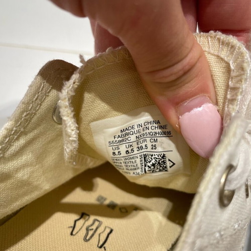 Converse used beige shoes size 39.5