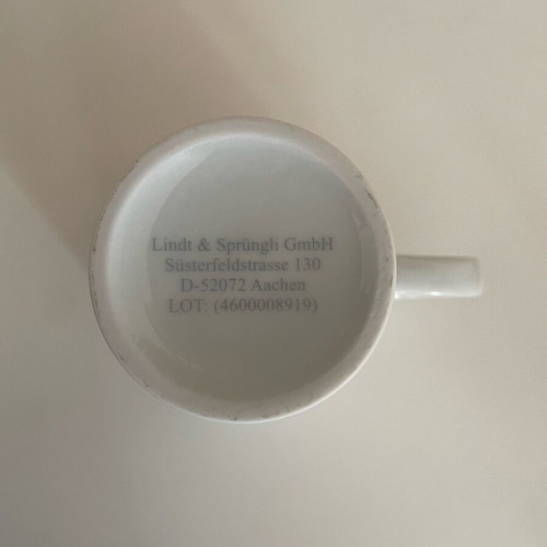 Lindt porcelain mug with bunnies like new