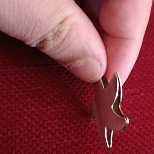 Handmade 925 silver double-sided starfish pendant