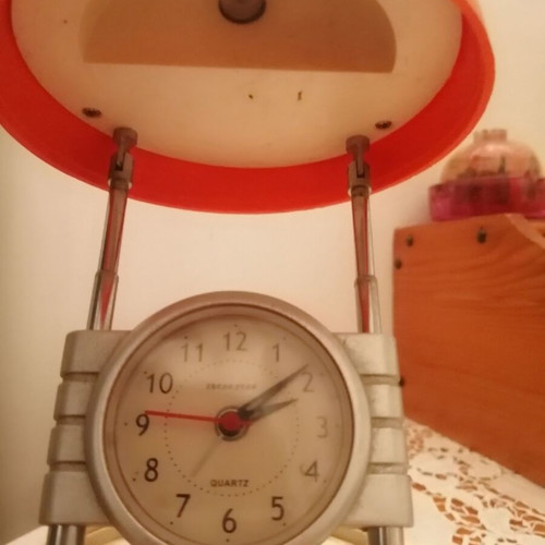 Vintage clock ball with light, like new, battery operated
