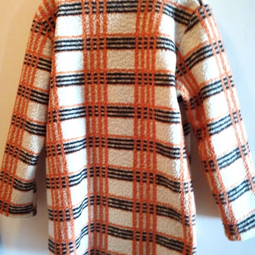 Checked women's coat Via Toscana made in Italy like new, multicolor