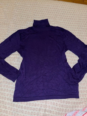 Zara cotton women's sweater M 38 purple like new
