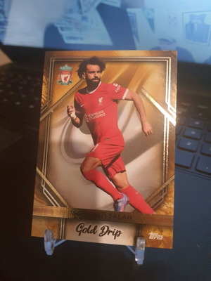 Topps Liverpool Team Set Mohammed Salah Gold Drip