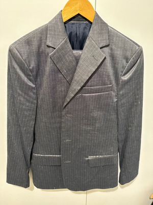 Grey pinstripe suit medium like new