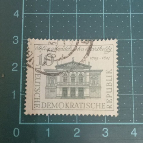Germany DDR stamp 1959 150th anniversary of Félix Mendelssohn-Bartholdy like new