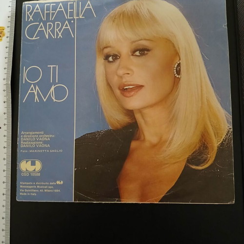 Raffaella Carra 45 RPM record used, Pop