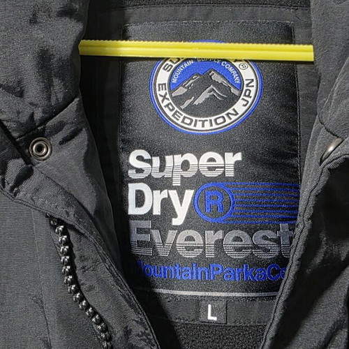 Superdry jacket black like new, size L
