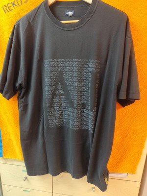 Armani Jeans t-shirt used, black, size XL