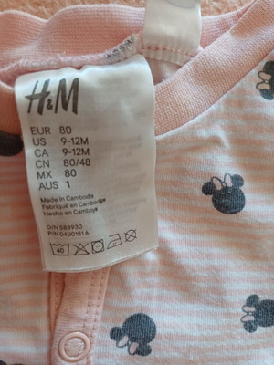 Baby sleepsuit 9-12 months like new