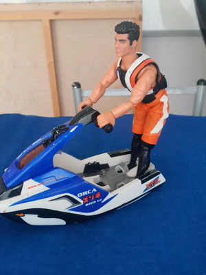 Φιγούρα Action man μεταχειρισμένη με τζετ σκι πακέτο