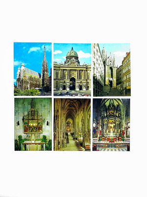Vintage Vienna Postcards set of 6 mint condition