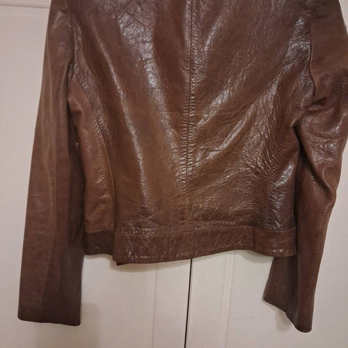 Moda per Due women's leather jacket, like new, brown