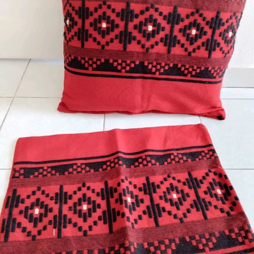 Woven pillowcases new, set of 2, 55x50 cm