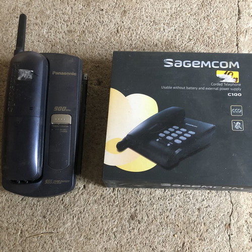 Two phones like new, black
