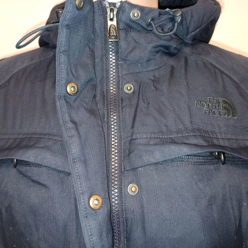 The North Face women's winter long jacket used, size S, navy