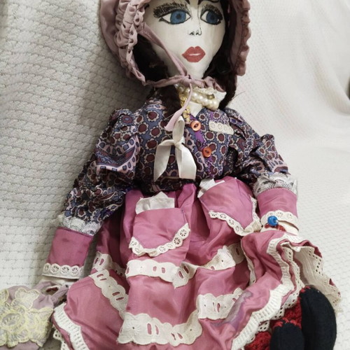 Handmade old doll like new, antique
