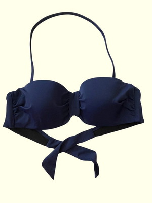 Angel Mare strapless swimsuit blue new, sizes 70B, 70C, 70D