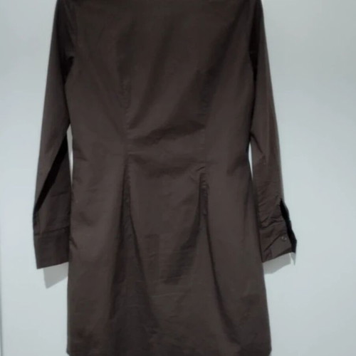 Shirt dress from MODA INTERNATIONAL like new, cotton with elastane, brown