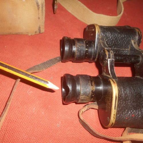 British Army WWII 1941 MKII Binoculars used with case