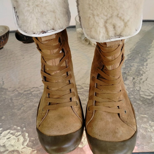 Cushe women's boots used with fur, size 38, brown