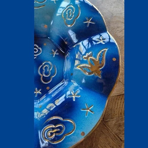 Boch Ceramics Raymond Chevallier Graffitis Design Model 105 Bowl