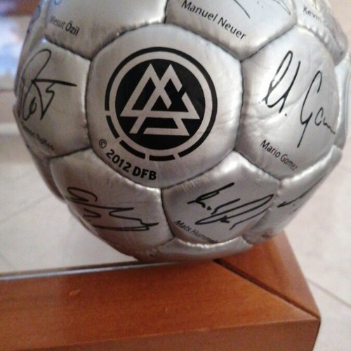 German National Team Collectible Ball 2012 like new with signatures