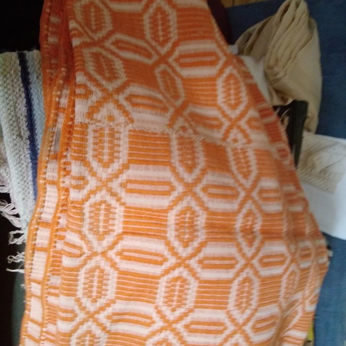 Vintage woven quilt or blanket