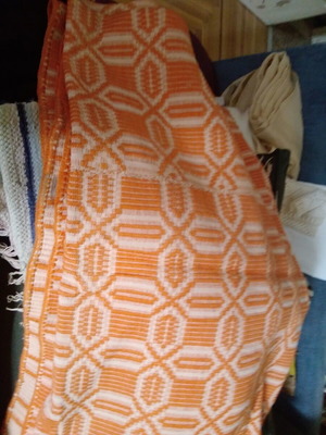 Vintage woven quilt or blanket