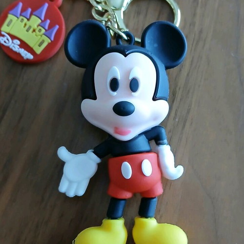 Mickey Mouse keychain figure new, soft plastic