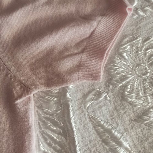 Knitted blouse like new, soft pink, size M