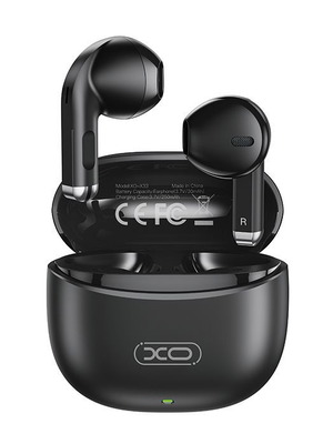 Bluetooth handsfree earbuds XO X33 with charging case, black