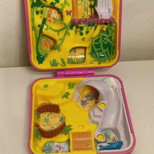 Polly Pocket Bluebird Zoo World 1989 collectible toy case like new