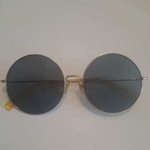 Anderne sunglasses used, large round, green and yellow