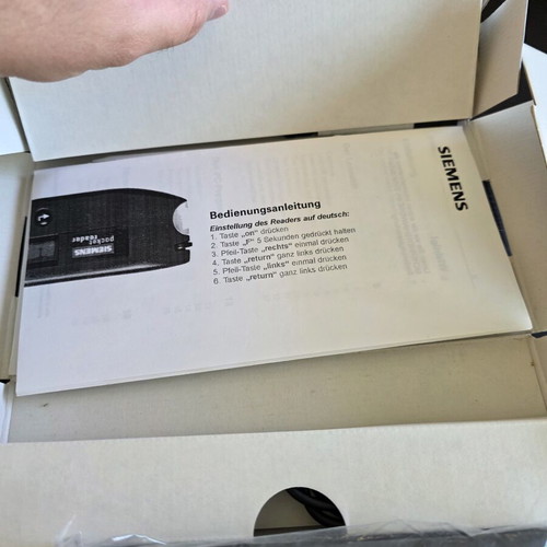 Siemens Pocket Reader used, complete in box, vintage OCR device