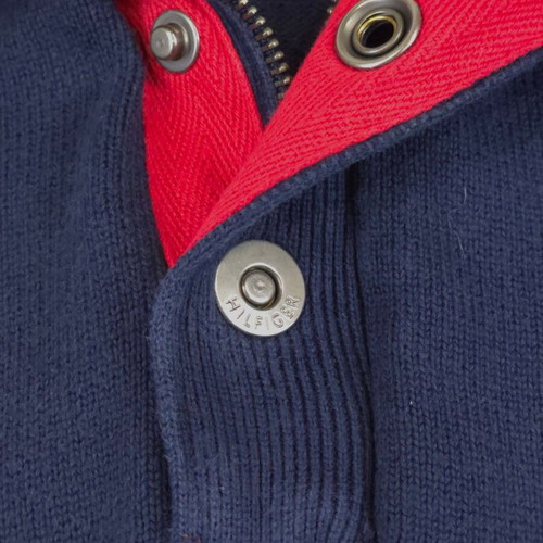 Tommy Hilfiger Premium Cotton men's sweater dark blue XL like new