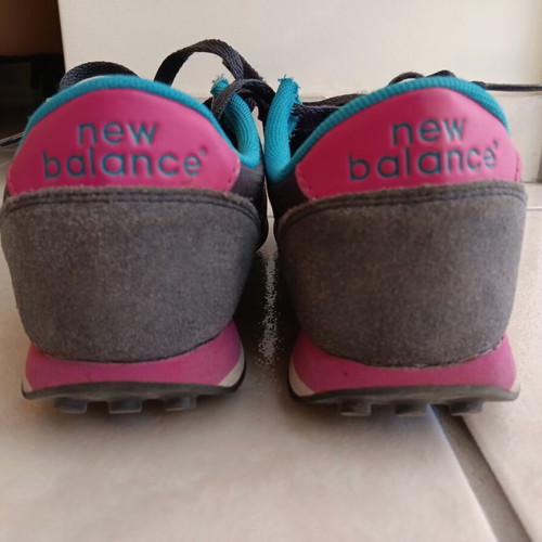 New Balance WL410CPA sneakers like new, women's size 36.5, grey with fuchsia details