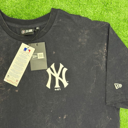 New Era men's t-shirt new, 100% cotton, size 2XL, black and gray