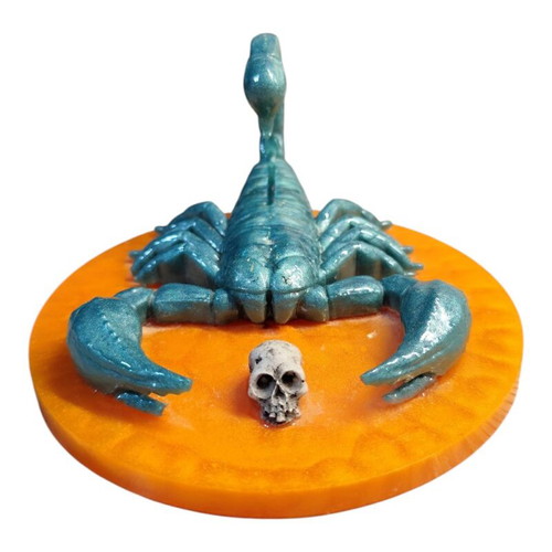 Scorpio sculpture made of resin glass new