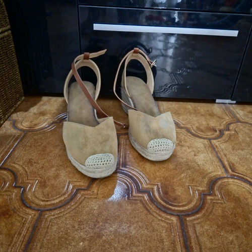 Espadrilles closed tan size 41 used