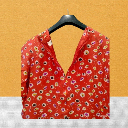 Silk dress XL like new, colorful with lining