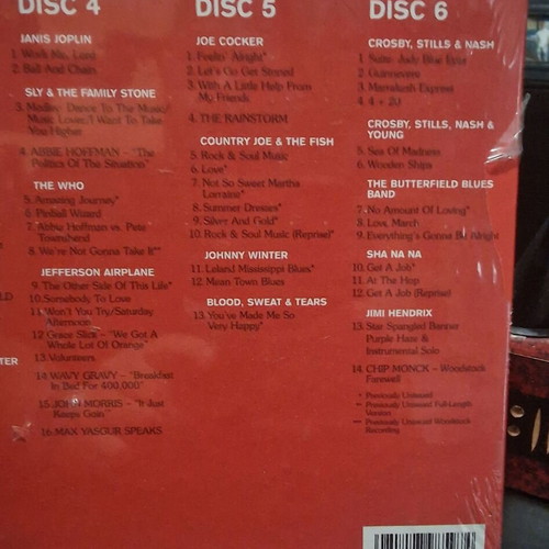Various Woodstock 40 3 Days Of Peace & Music 6 CD Box new