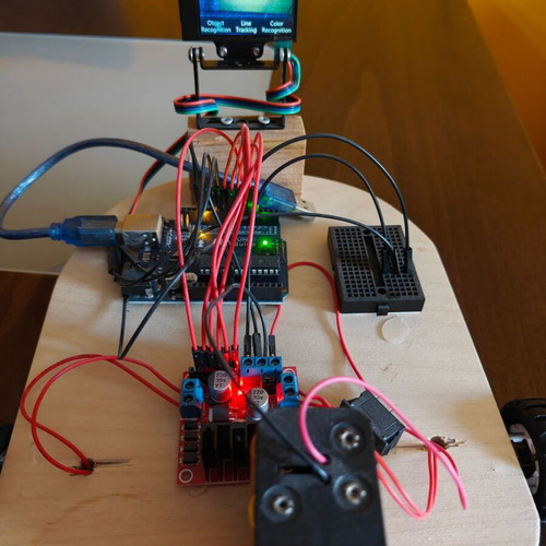 Line Following Robot with AI Vision like new