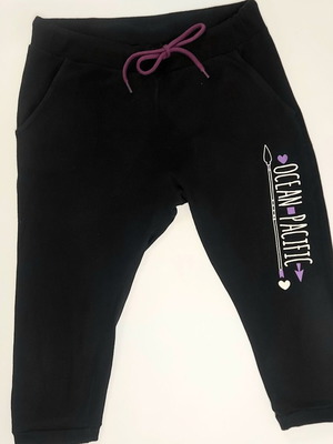 Ocean Pacific women's 3/4 athletic leggings used, size L, black
